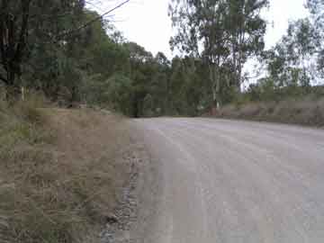 view of site entrance from 50 m south